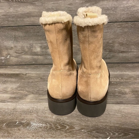 Stuart Weitzman | Alpine Cozy Suede & Shearling Chelsea Boot - Picture 6 of 13